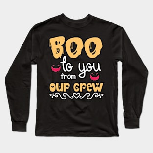 Boo Crew Halloween Long Sleeve T-Shirt